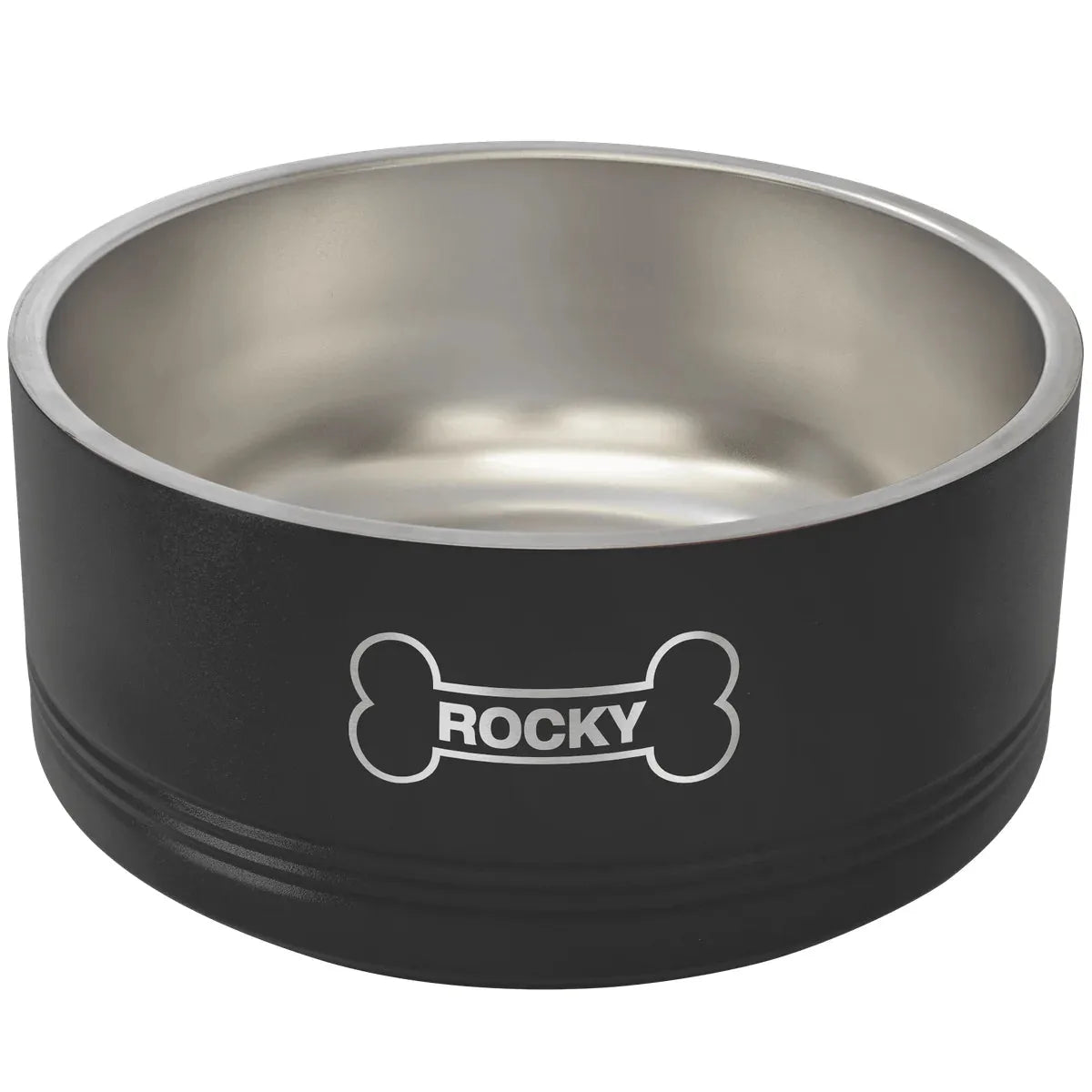 Black Polar Camel 64 oz. Large Pet Bowl