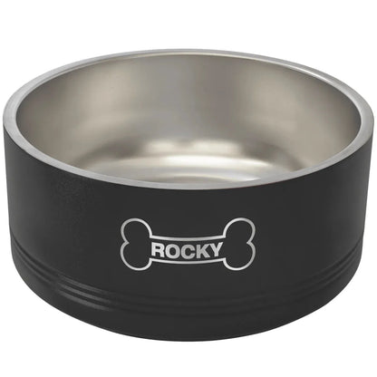 Black Polar Camel 64 oz. Large Pet Bowl