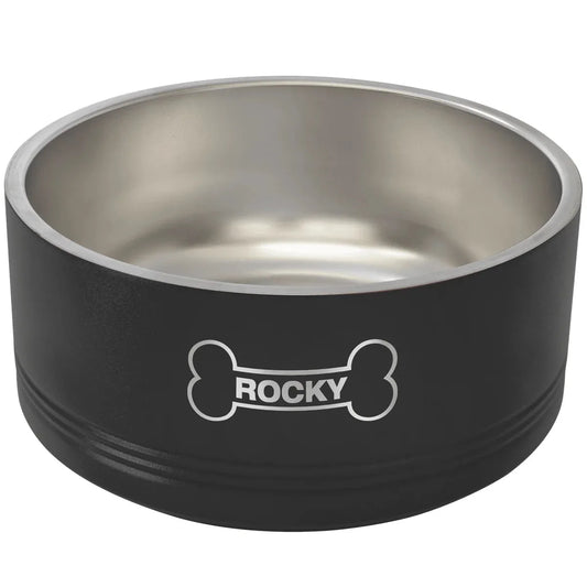 Black Polar Camel 64 oz. Large Pet Bowl