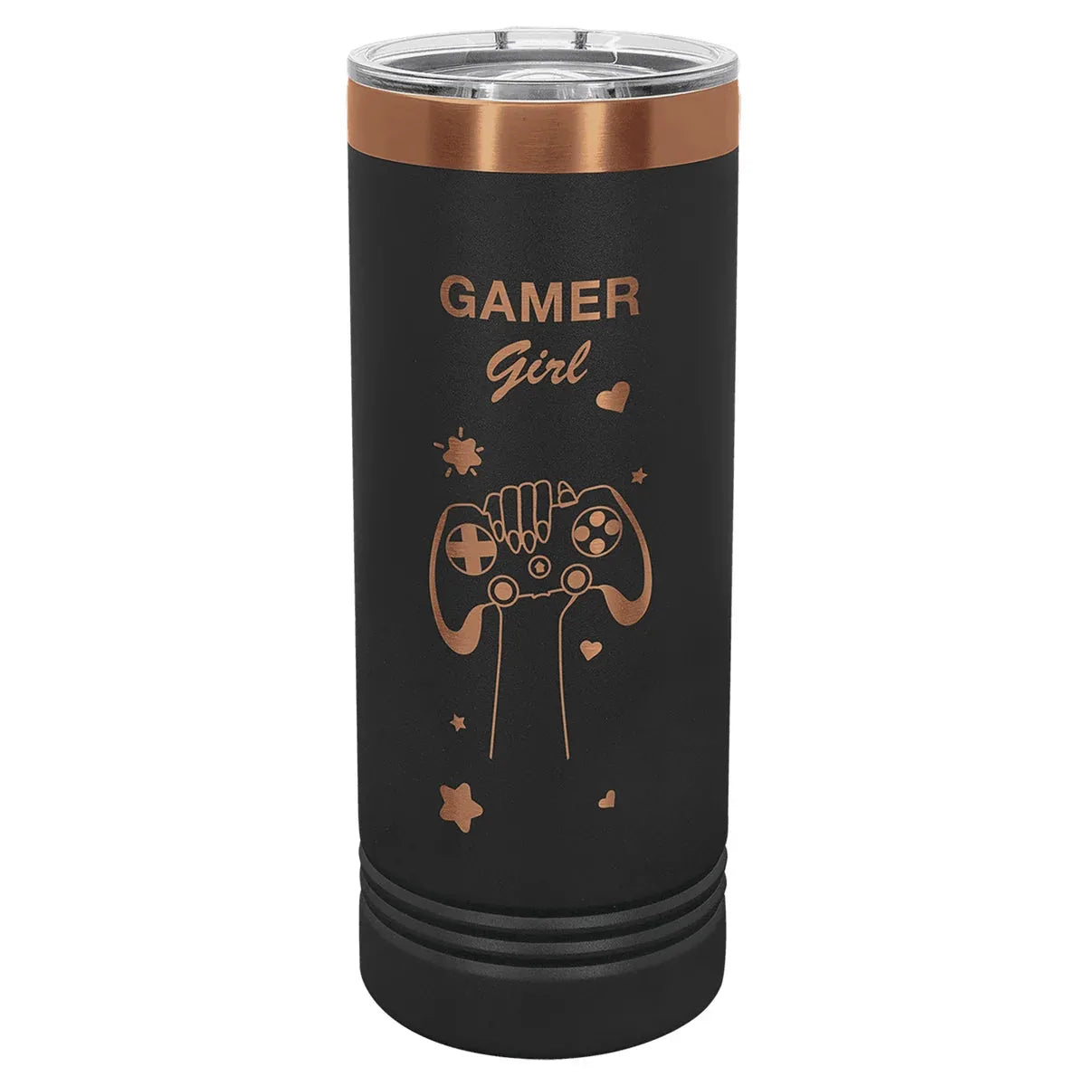 Black/Rose Gold Polar Camel 22 oz. Skinny Tumbler