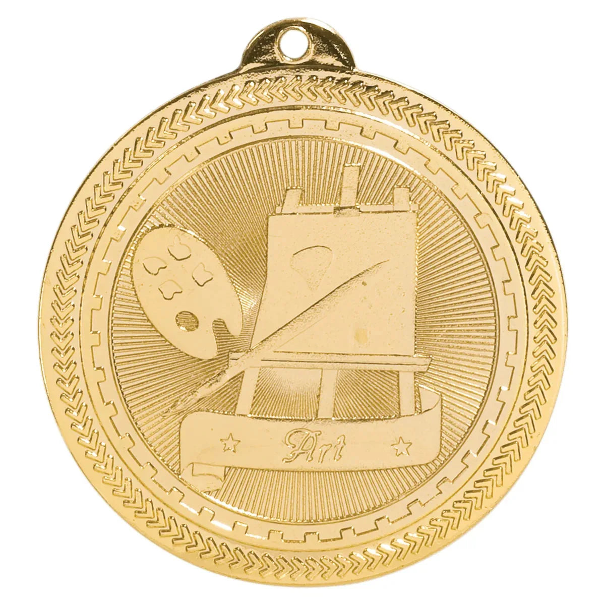 Bright Gold 2" Art Laserable BriteLazer Medal