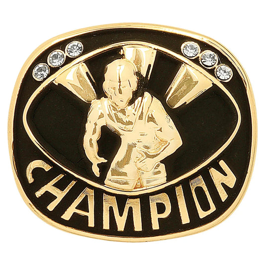 Gold Wrestling Champion Trophy Insert Disc — 2" Award Medallion