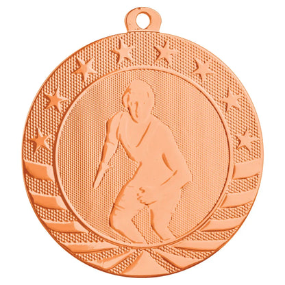 Bright Bronze 2 3/4" Wrestling Starbrite Medal