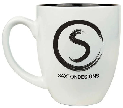 White 16 oz. Ceramic Bistro LazerMug
