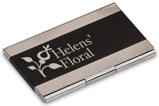 Custom Laserable Business Card Holder (3 3/4" x 2 1/2") — Engraved | Corporate Branding