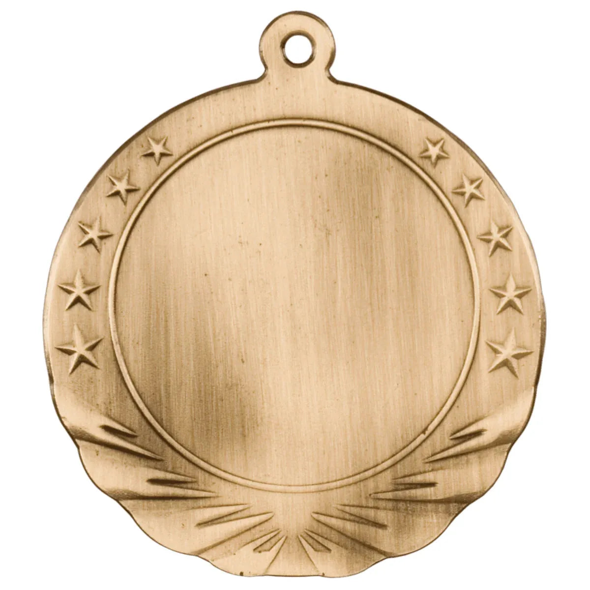 Antique Gold 2 3/4" 2" Insert Holder Medal