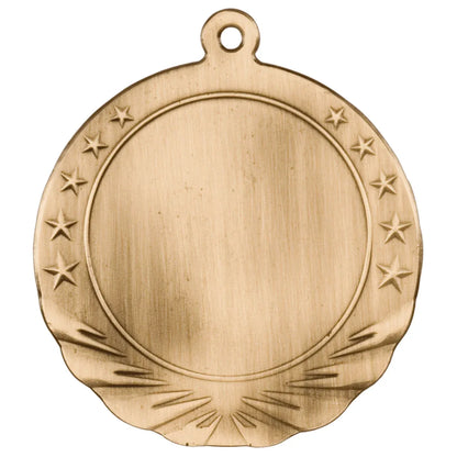 Antique Gold 2 3/4" 2" Insert Holder Medal