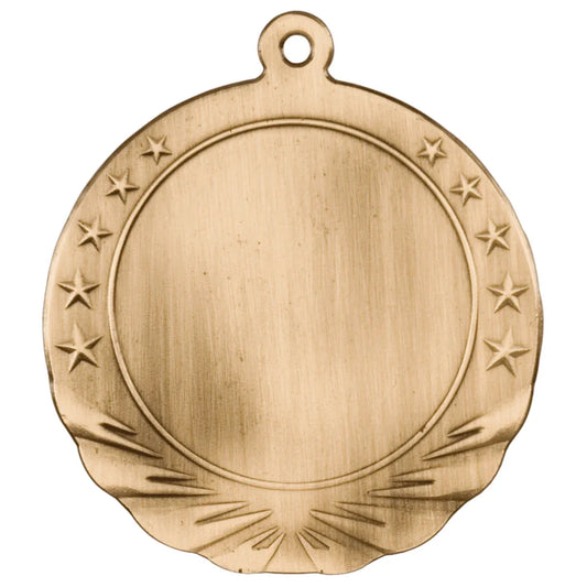 Antique Gold 2 3/4" 2" Insert Holder Medal