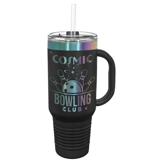 Black/Prism Polar Camel 40 oz. Travel Mug with Handle & Straw