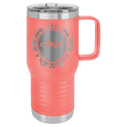 Coral Polar Camel 20 oz. Vacuum Insulated Travel Mug with Slider Lid