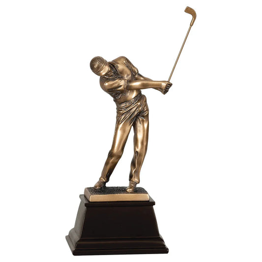 15" Bronze Male Golf Resin Award
