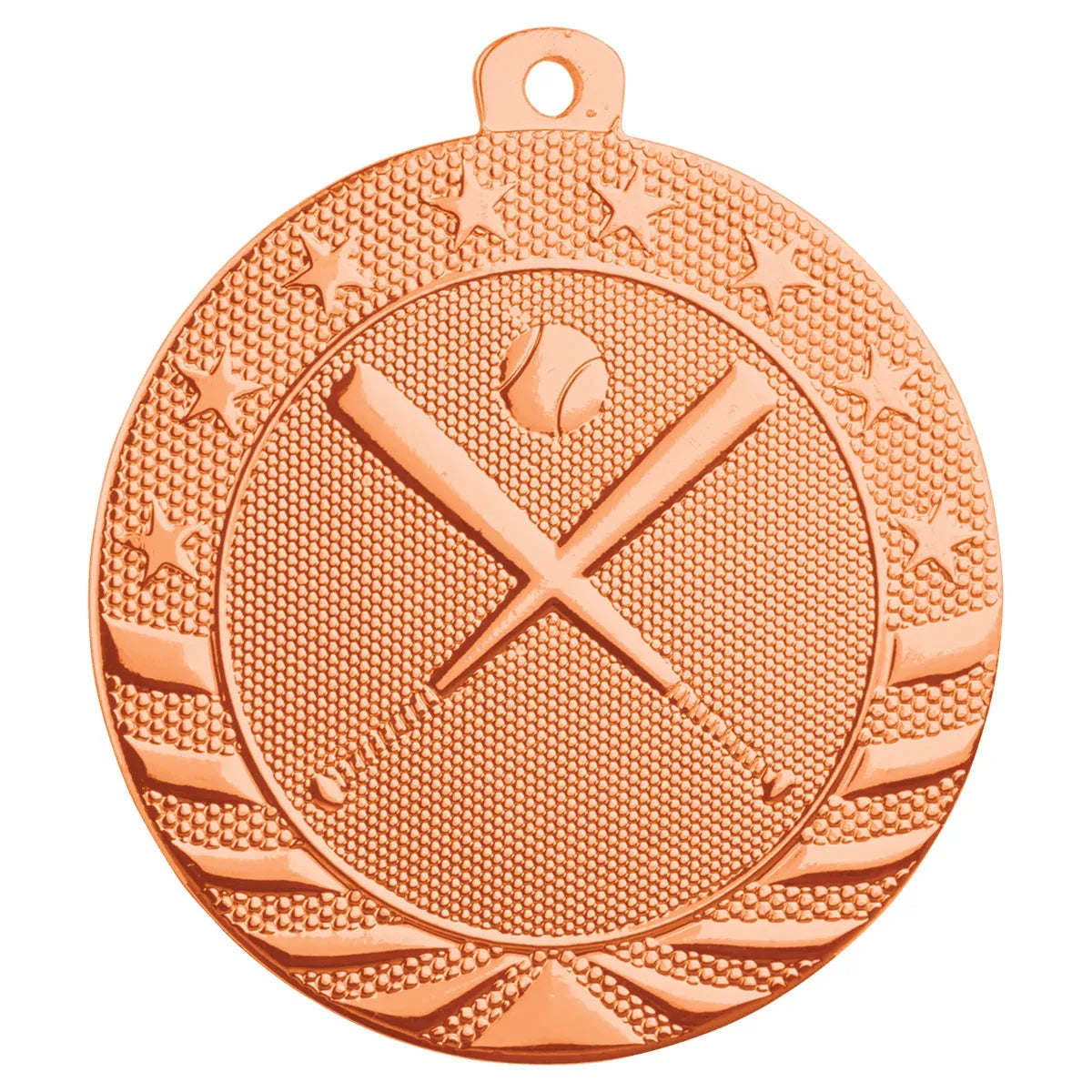 Bright Bronze 2" Baseball/Softball Starbrite Medal