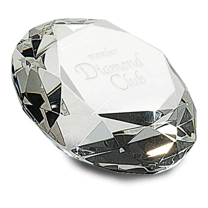 2 1/2" Clear Crystal Diamond (4" Diameter)