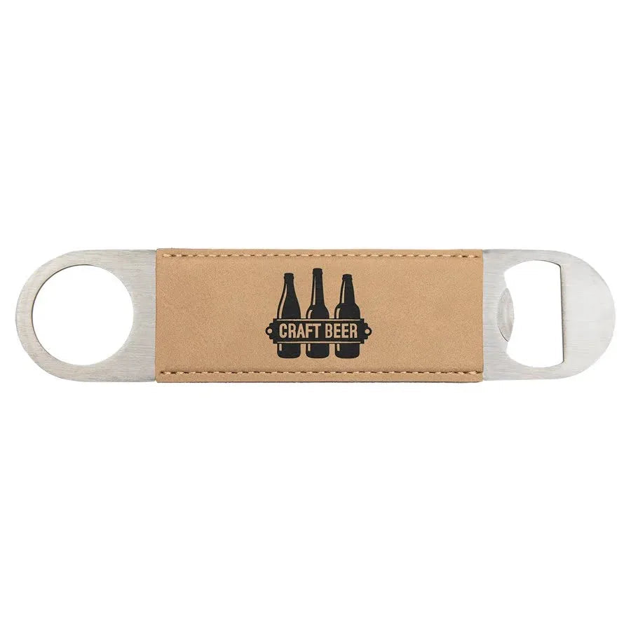 Custom Laserable Leatherette Bottle Opener (1 1/2" x 7") — Branded | Personalized