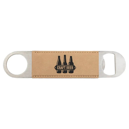 Custom Laserable Leatherette Bottle Opener (1 1/2" x 7") — Branded | Personalized