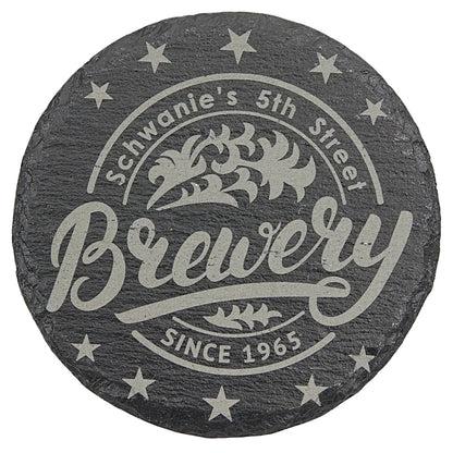 Slate 4" Round Coaster