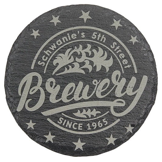 Slate 4" Round Coaster