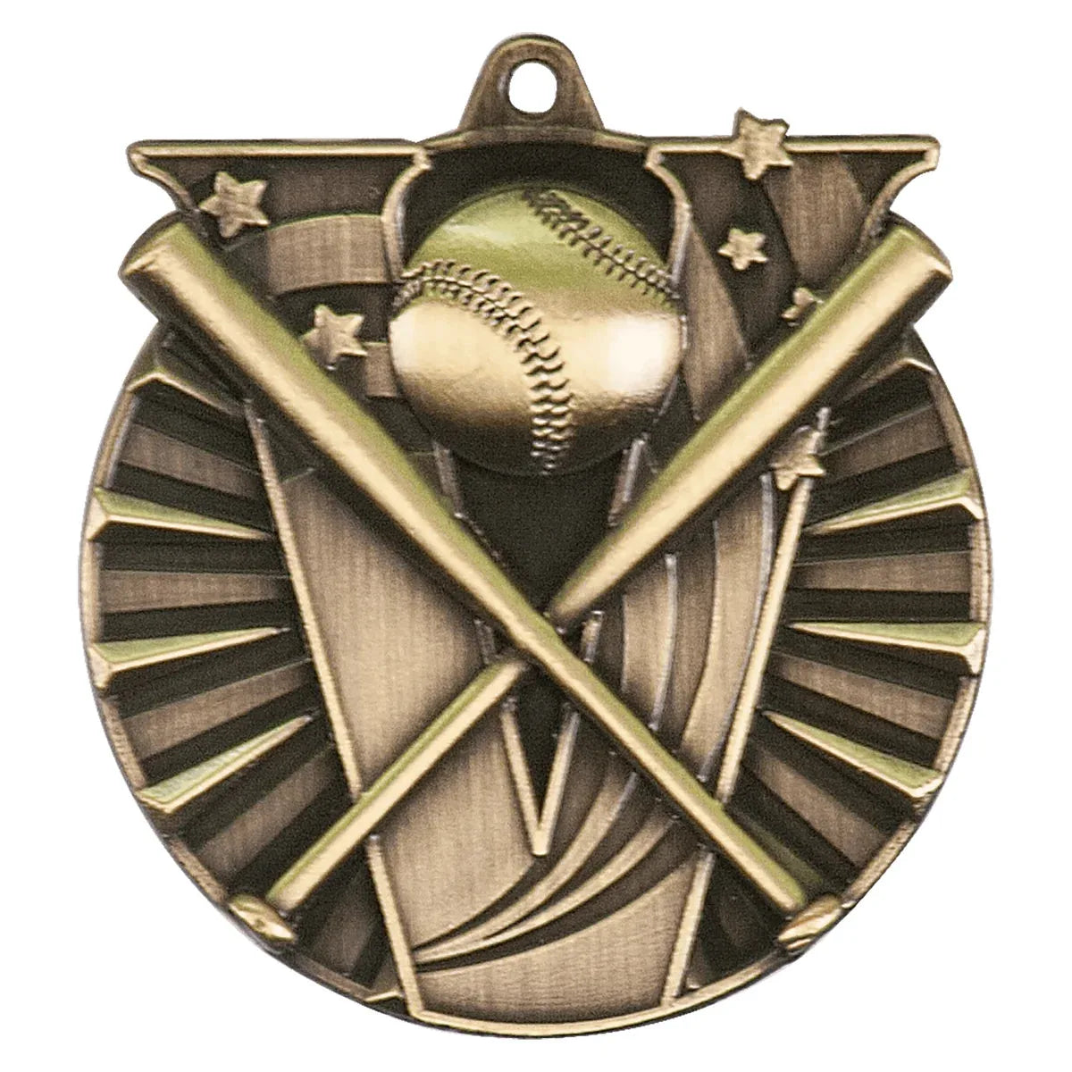 Antique Gold 2" Baseball/Softball Victory Medal