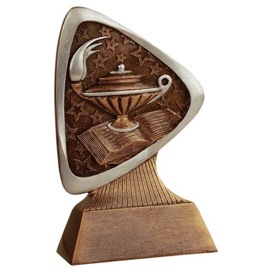 5 1/2" Lamp of Knowledge Triad Resin