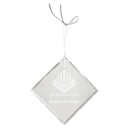 3" Crystal Diamond Ornament