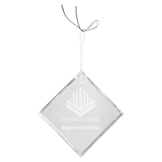 3" Crystal Diamond Ornament