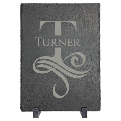 7" x 5" Rectangle Slate Decor with Plastic Feet