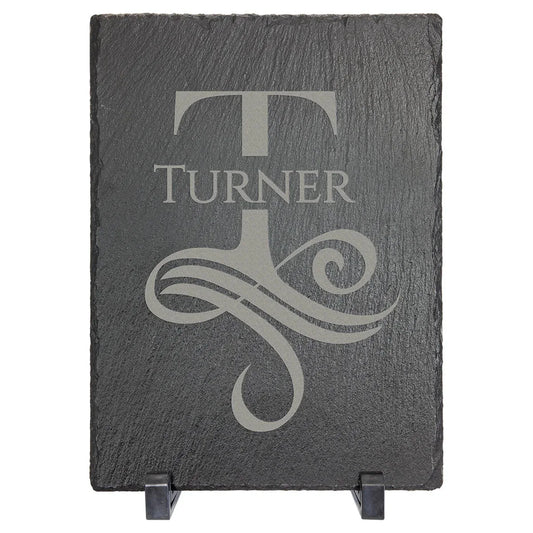 7" x 5" Rectangle Slate Decor with Plastic Feet