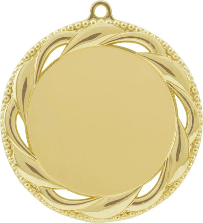 Bright Gold 2 3/4" Rosette 2" Insert Holder Medal