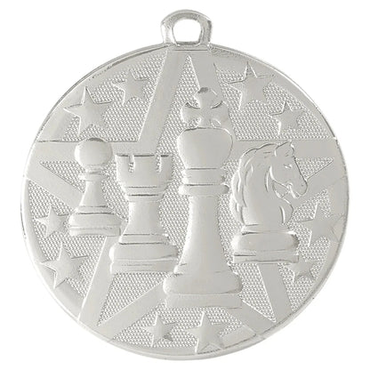 Silver 2" Superstar Chess Medal