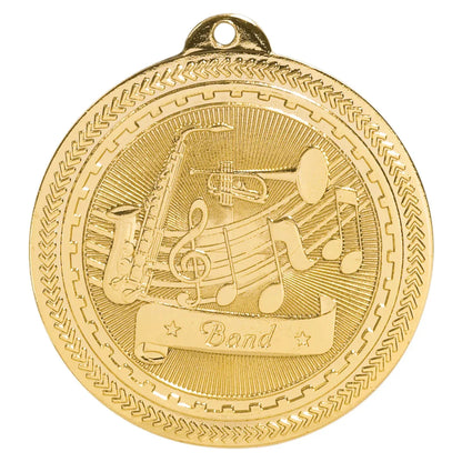 Bright Gold 2" Band Laserable BriteLazer Medal