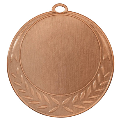 Antique Bronze 2 3/4" Half Wreath 2" Insert Holder Medal