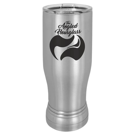 Stainless Steel 14 oz. Polar Camel Pilsner w/Clear Lid