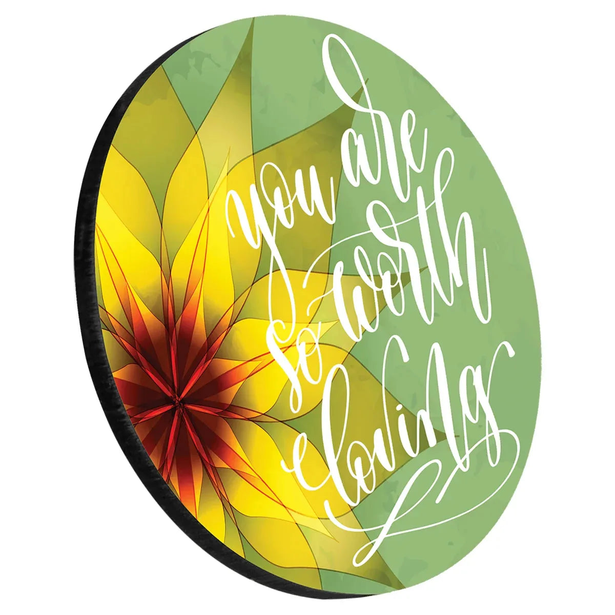 3.75" Premium Round Coaster with Cork Backing