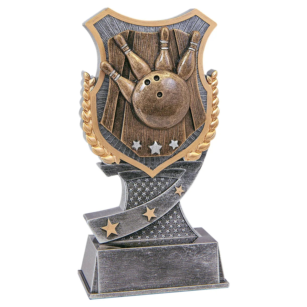 6" Bowling Shield Award