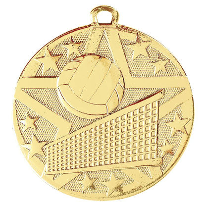Gold 2" Superstar Volleyball Medal