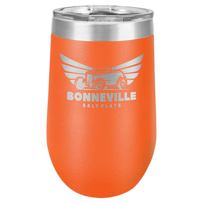 Orange Polar Camel 16 oz. Vacuum Insulated Stemless Tumbler with Lid