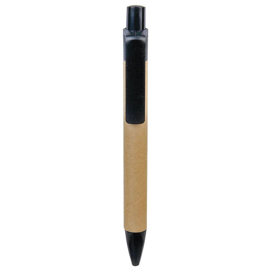 Black Recycled Paper Pen with Trim