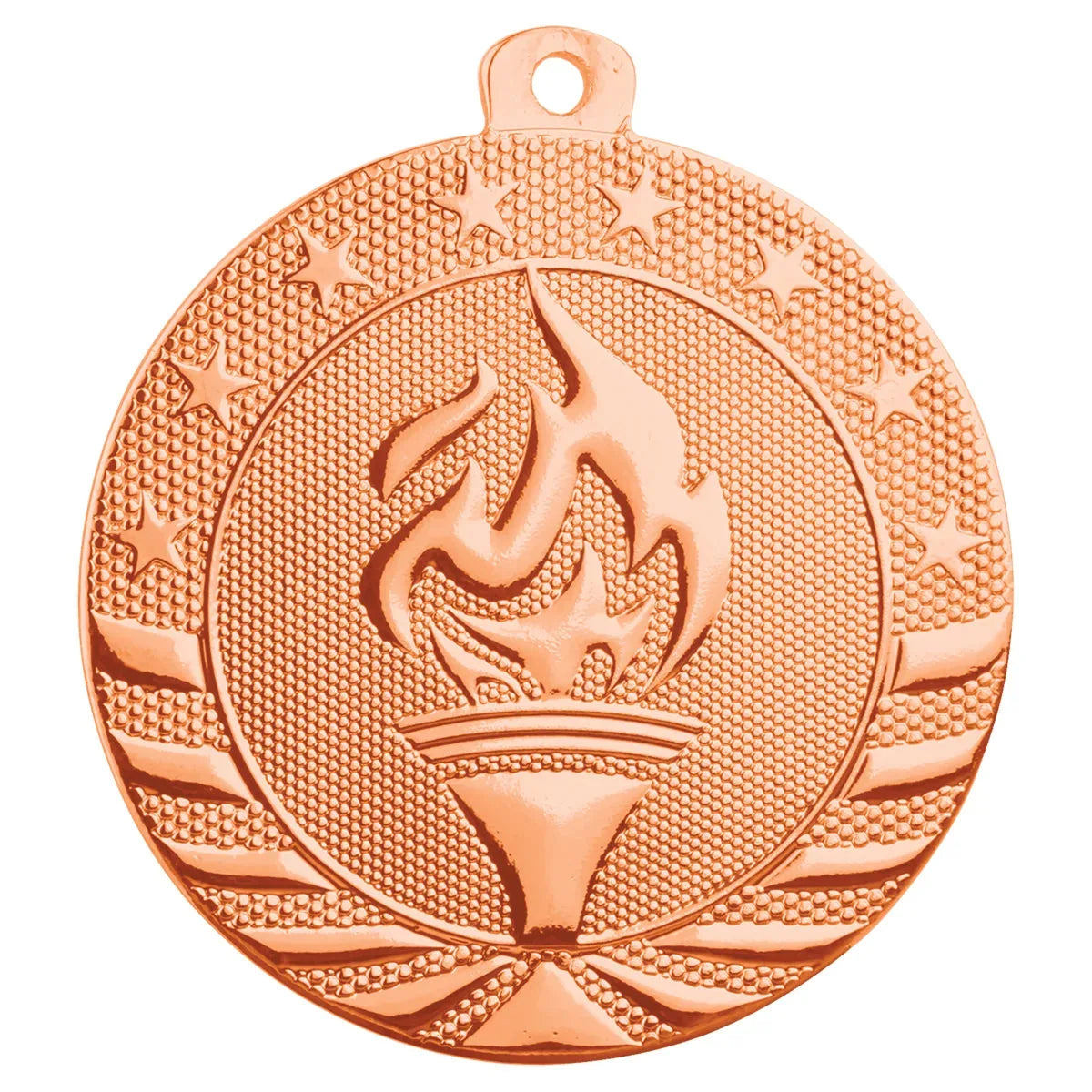 Bright Bronze 2" Torch Starbrite Medal