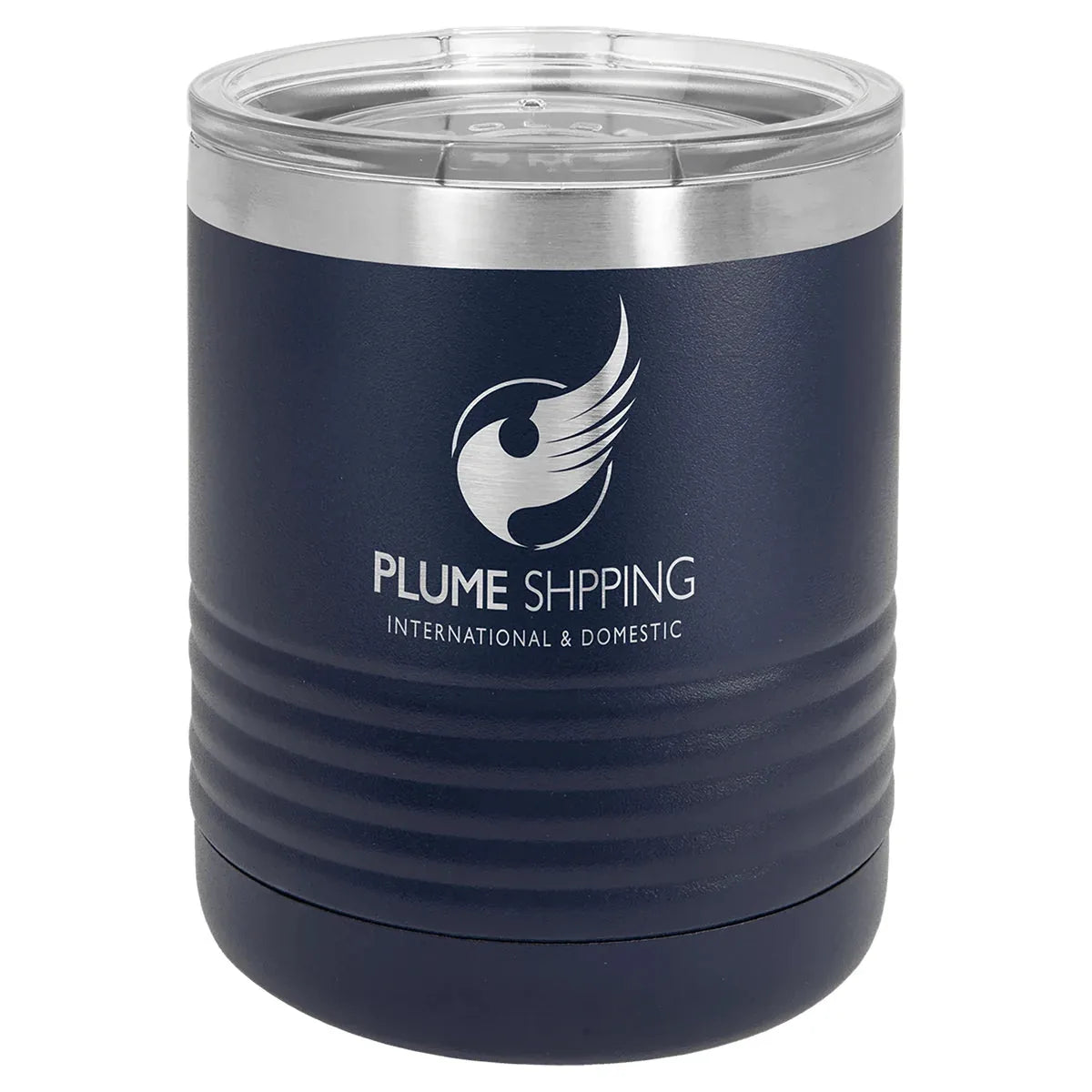 Navy Blue Polar Camel 10 oz. Vacuum Insulated Ringneck Tumbler with Clear Lid