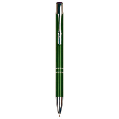 Green with Silver Trim Laserable Pen