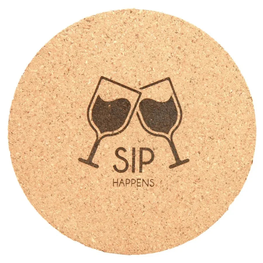 Cork 4" Round Coaster