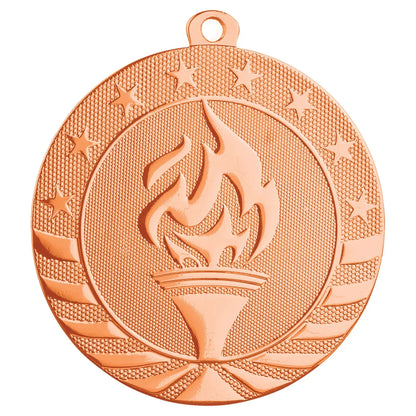 Bright Bronze 2 3/4" Torch Starbrite Medal