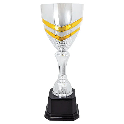 19" Completed Metal Cup Trophy on Plastic Base