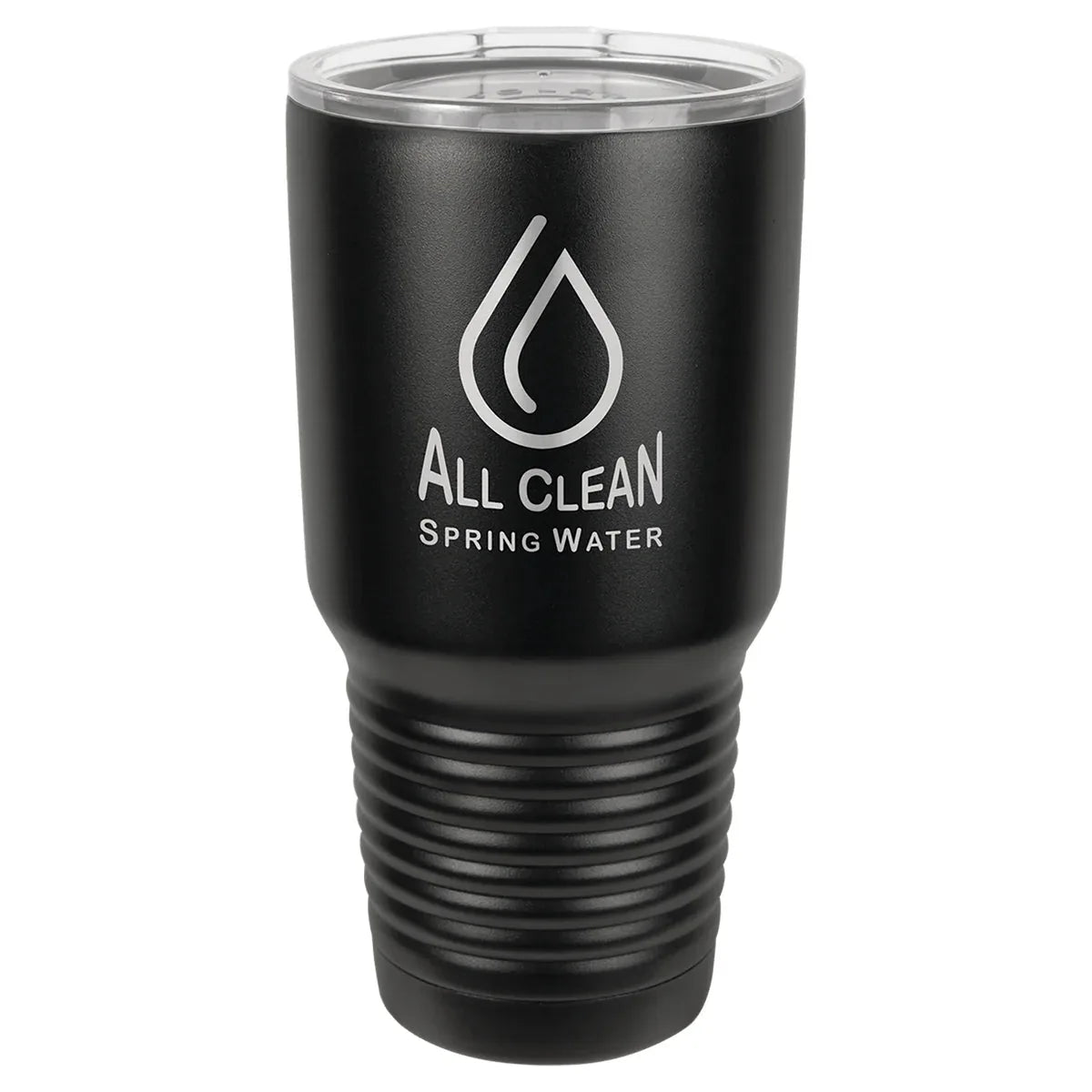 Black Polar Camel 30 oz. Full Ringneck Tumbler with Logo Lid