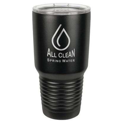 Black Polar Camel 30 oz. Full Ringneck Tumbler with Logo Lid