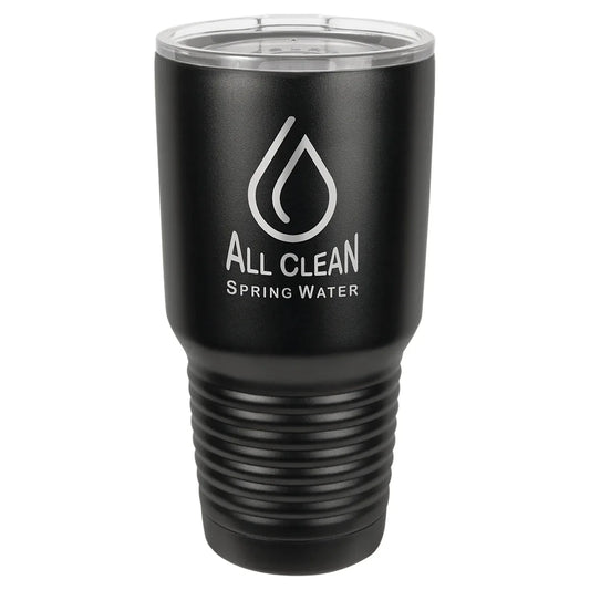 Black Polar Camel 30 oz. Full Ringneck Tumbler with Logo Lid