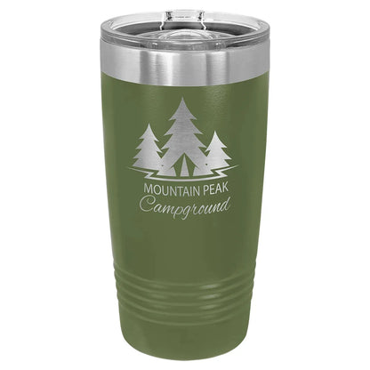 Olive Green Polar Camel 20 oz. Ringneck Tumbler with Slider Lid