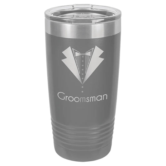 Dark Gray Polar Camel 20 oz. Ringneck Tumbler with Logo Lid