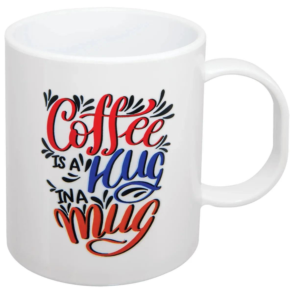 11 oz. Gloss White Sublimatable Plastic Poly Mug