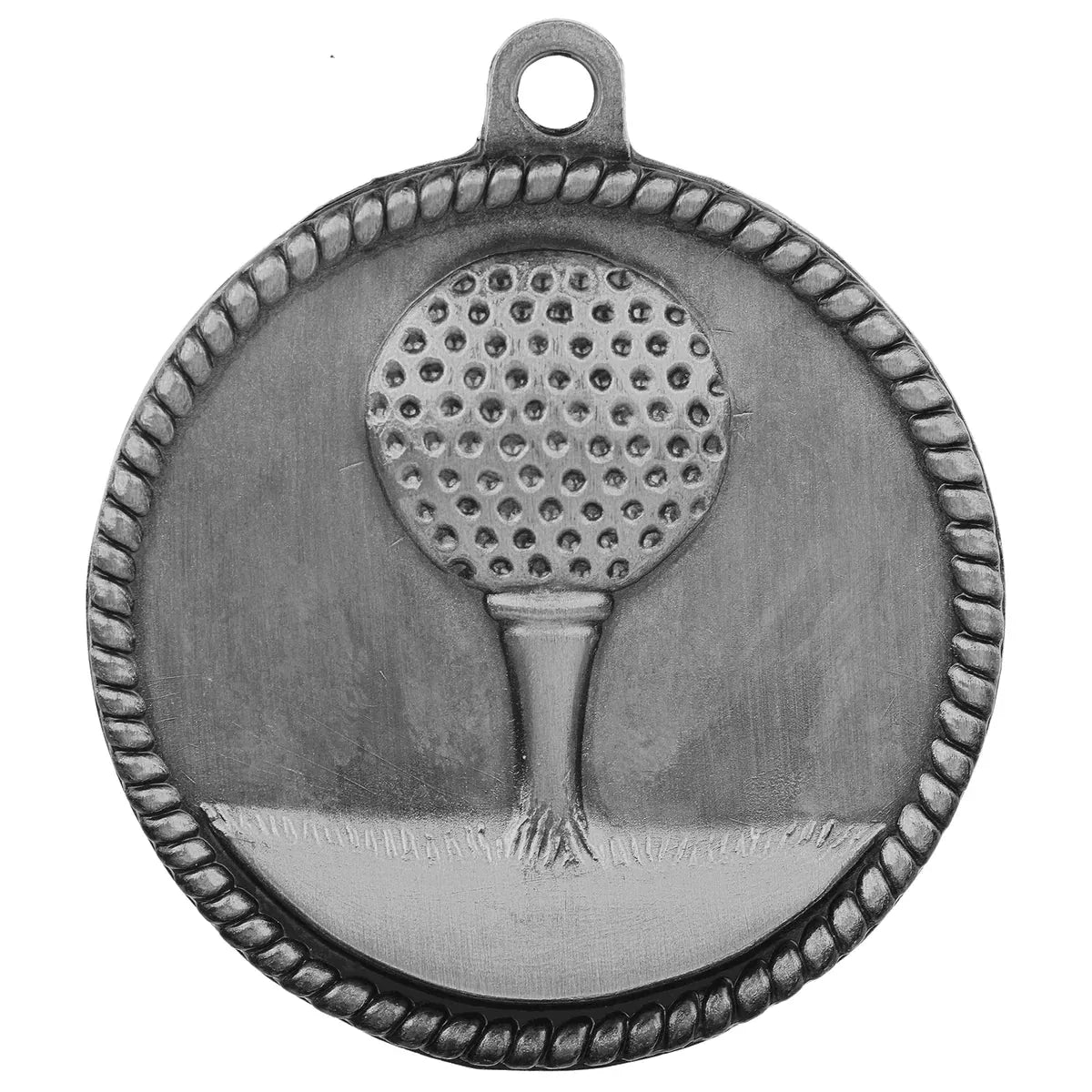 Antique Silver 2" Golf High Relief Medal